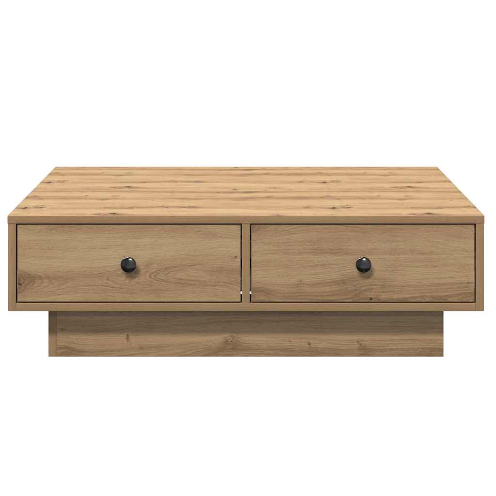 Kafébord Artisan eik Finer, MDF 90 x 90 x 28 cm Lagring