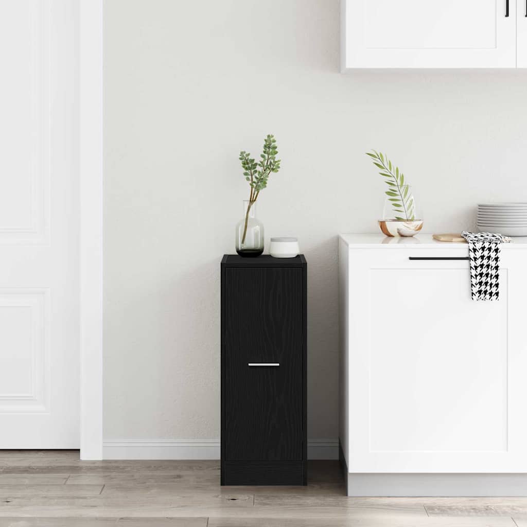 Apotekerhylle Svart Eik 30x41x77,5 cm Konstruert Tre