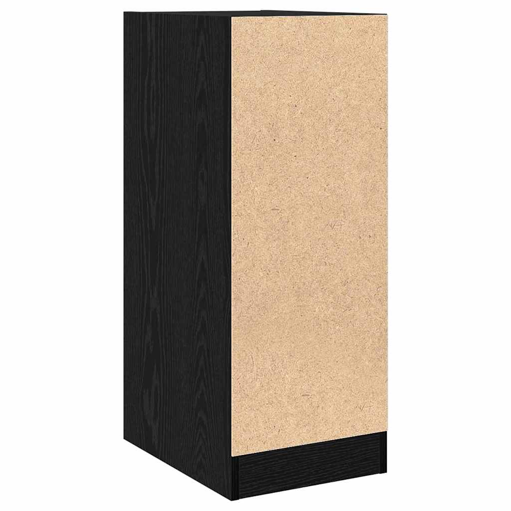 Apotekerhylle Svart Eik 30x41x77,5 cm Konstruert Tre