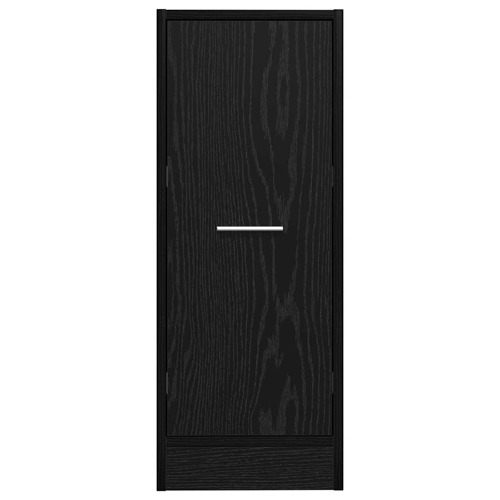 Apotekerhylle Svart Eik 30x41x77,5 cm Konstruert Tre