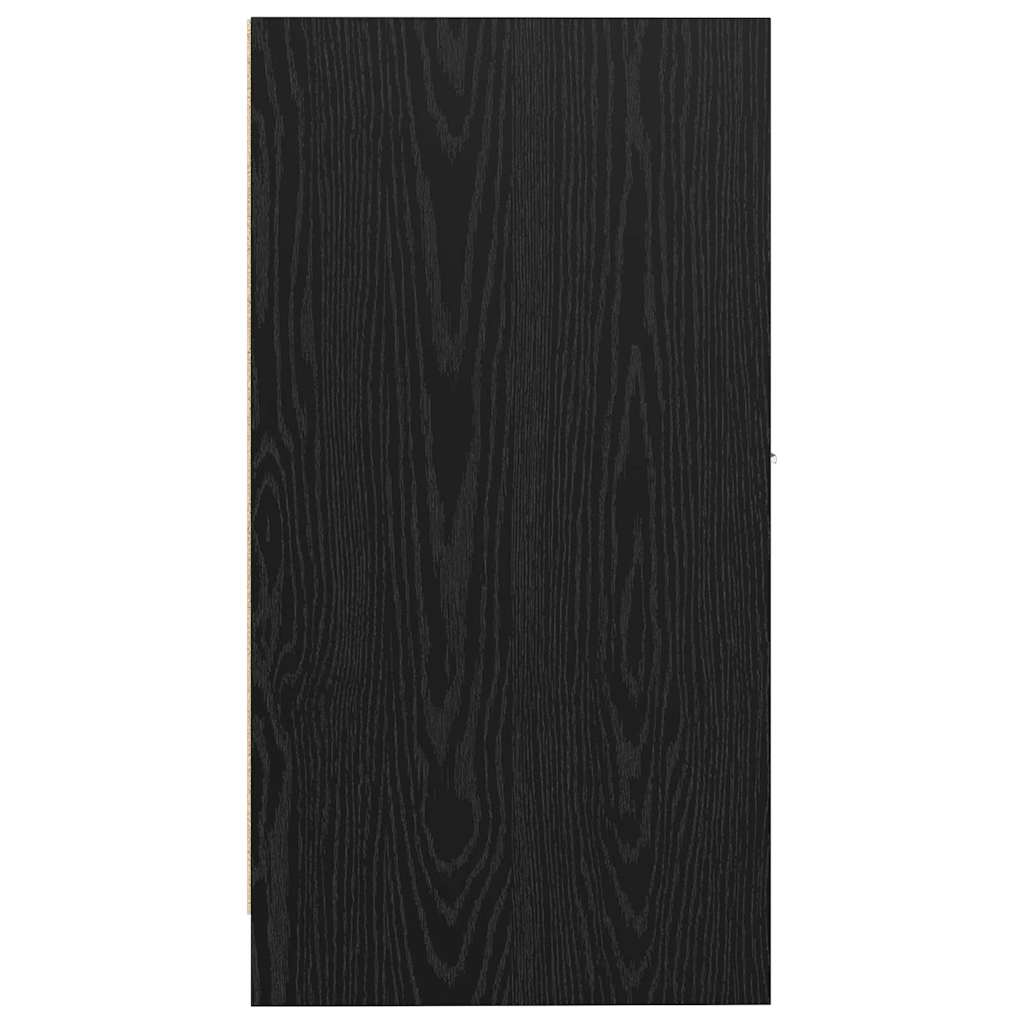 Apotekerhylle Svart Eik 30x41x77,5 cm Konstruert Tre