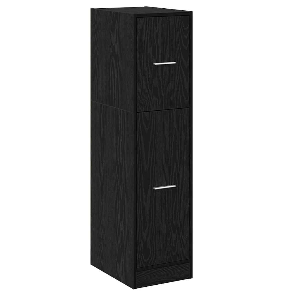 Apoteker skap svart eik 30x41x118 cm konstruert tre