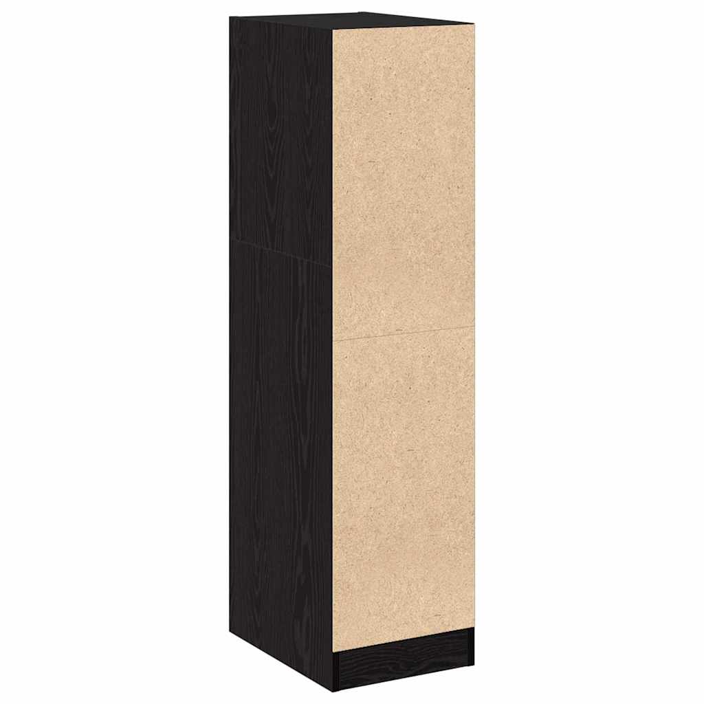 Apoteker skap svart eik 30x41x118 cm konstruert tre