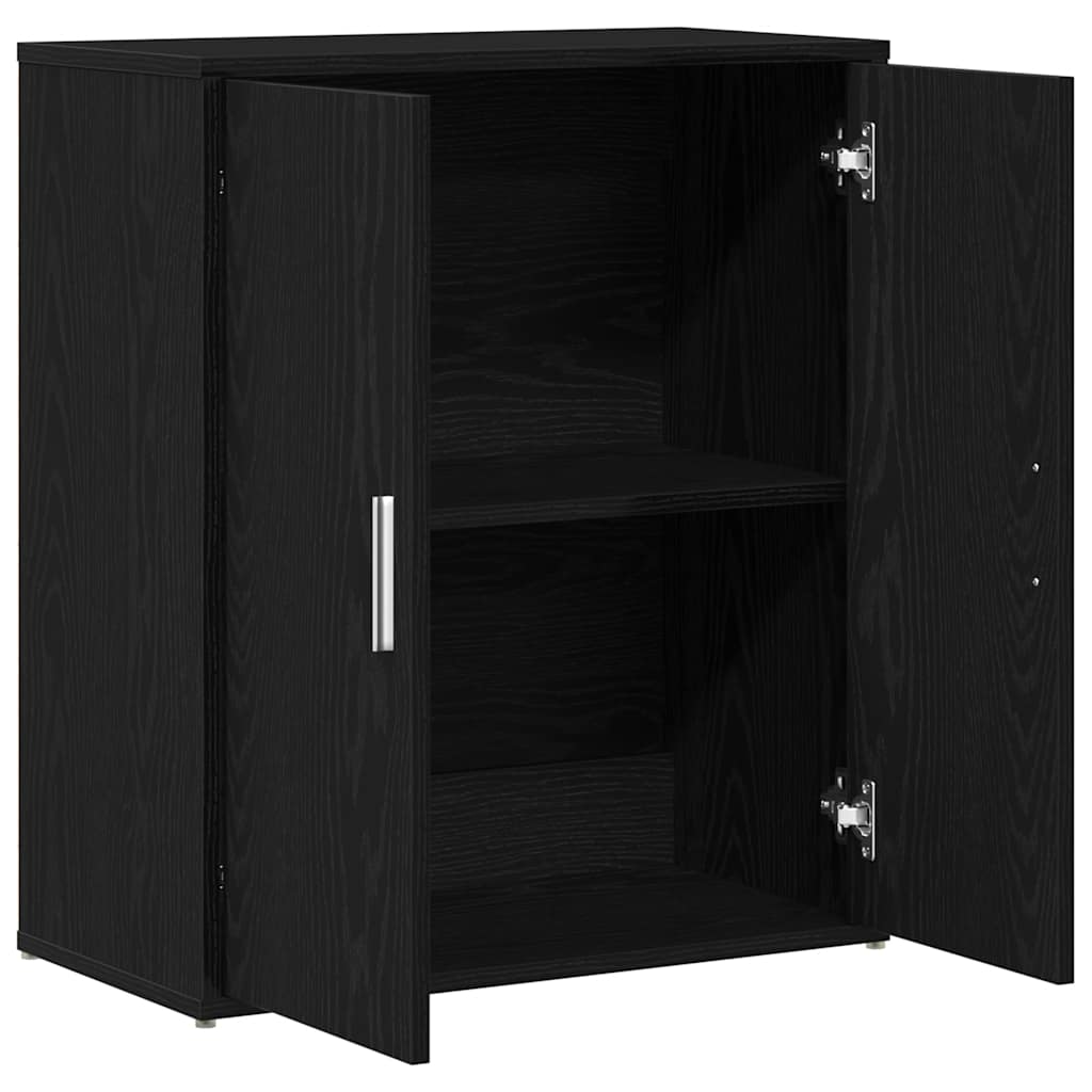 Skjenk svart eik 60x31x70 cm konstruert tre