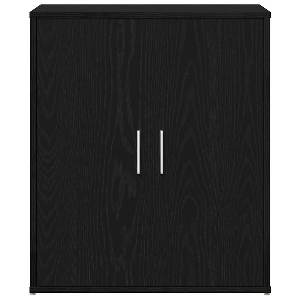 Skjenk svart eik 60x31x70 cm konstruert tre