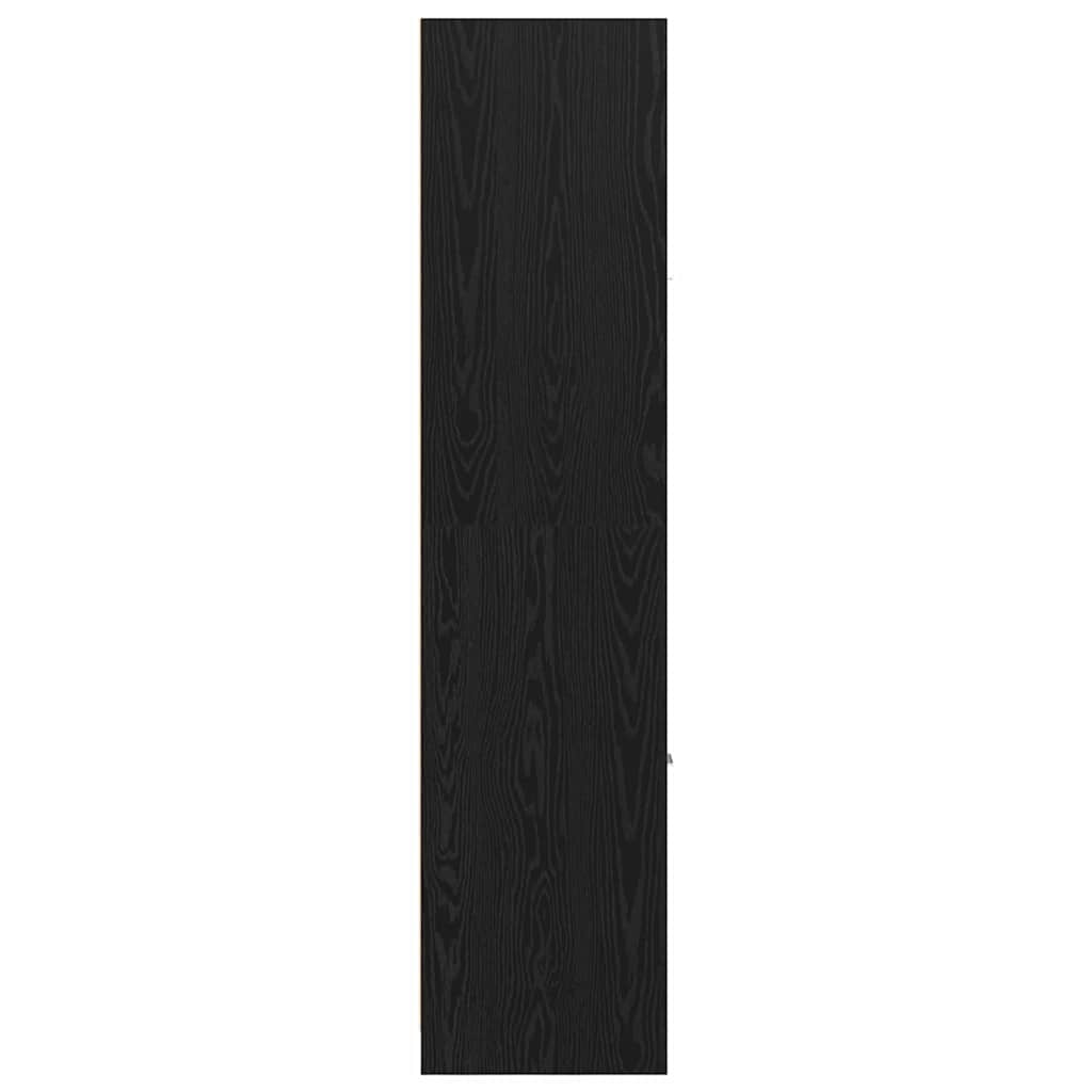 apotekskap svart eik 30x41x174,5 cm kryssfiner