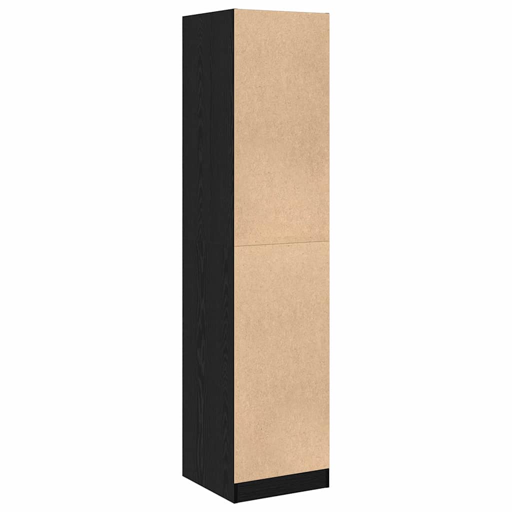 Apotekskap Svart Eik 40x41x174,5 cm Sponplate