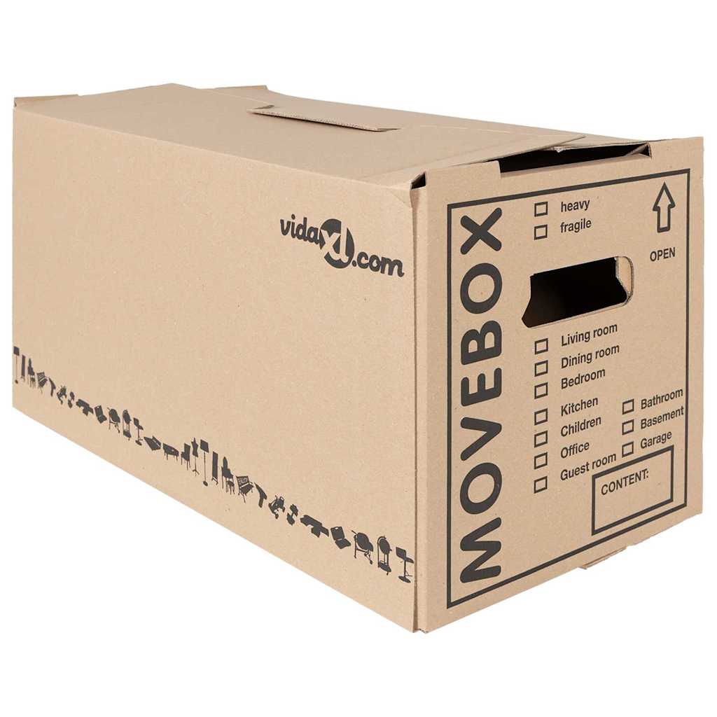 Flyttebokser 20 stk 59 x 31.5 x 31.5 cm Kartong