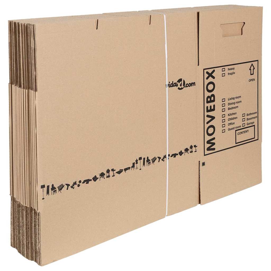 Flyttebokser 20 stk 59 x 31.5 x 31.5 cm Kartong