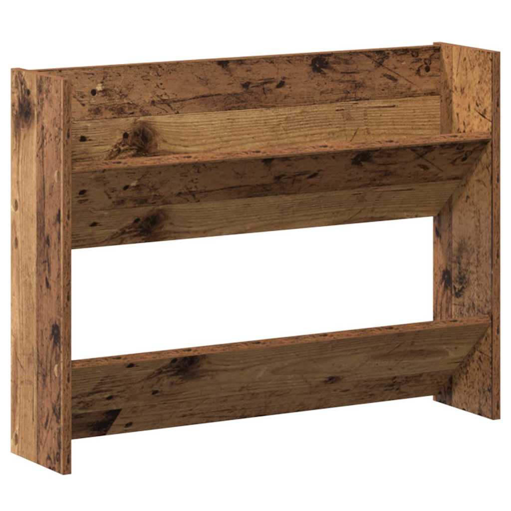 Veggsko skap 2 pcs Gammelt tre 60 x 18 x 60 cm Konstruert tre