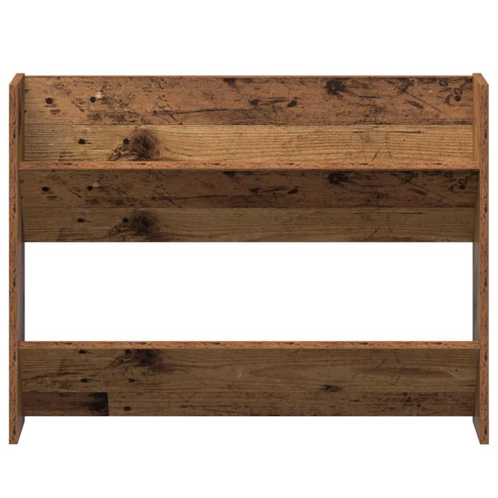 Veggsko skap 2 pcs Gammelt tre 60 x 18 x 60 cm Konstruert tre