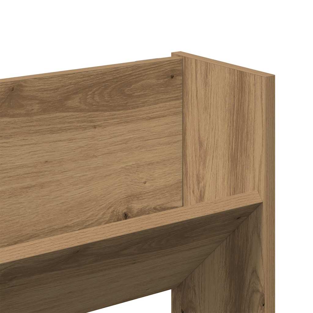 Veggsko skap 2 pcs artisan eik 60 x 18 x 60 cm Konstruert tre