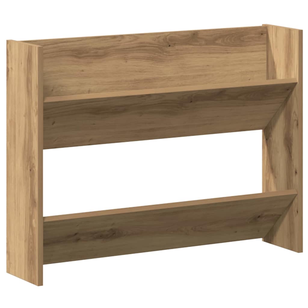 Veggsko skap 2 pcs artisan eik 60 x 18 x 60 cm Konstruert tre
