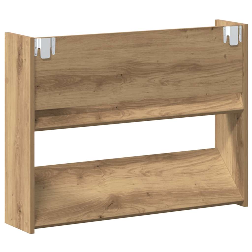 Veggsko skap 2 pcs artisan eik 60 x 18 x 60 cm Konstruert tre