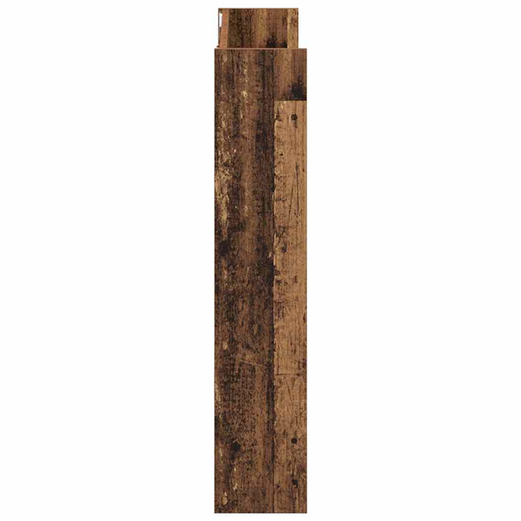 Veggsko skap 2 pcs Gammelt tre 60 x 18 x 60 cm Konstruert tre
