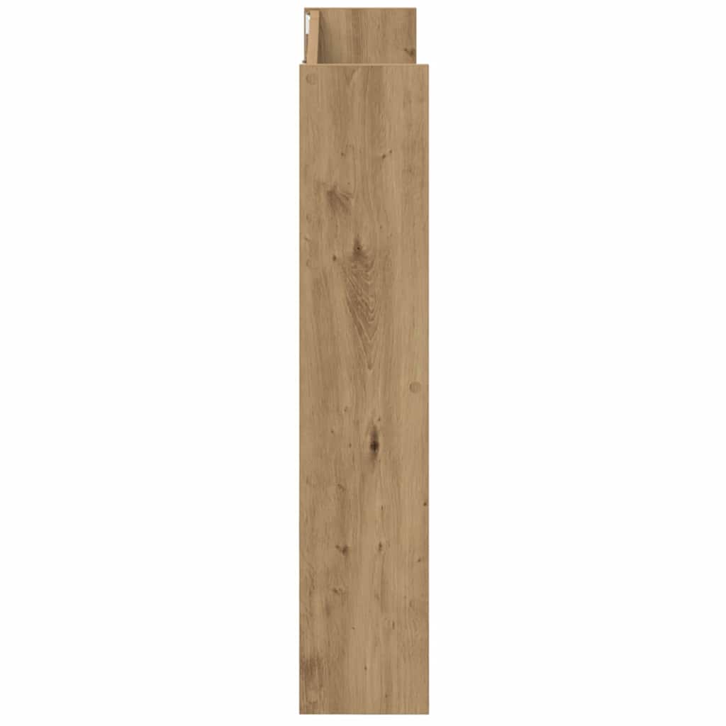 Veggsko skap 2 pcs artisan eik 60 x 18 x 60 cm Konstruert tre