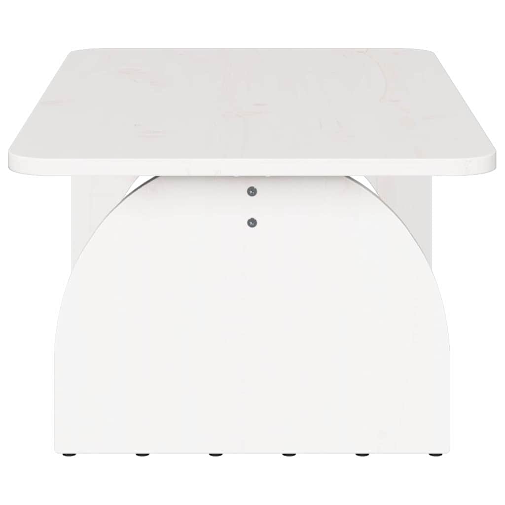 Kaffebord Hvit 80 x 50 x 31 cm Massiv furu tre