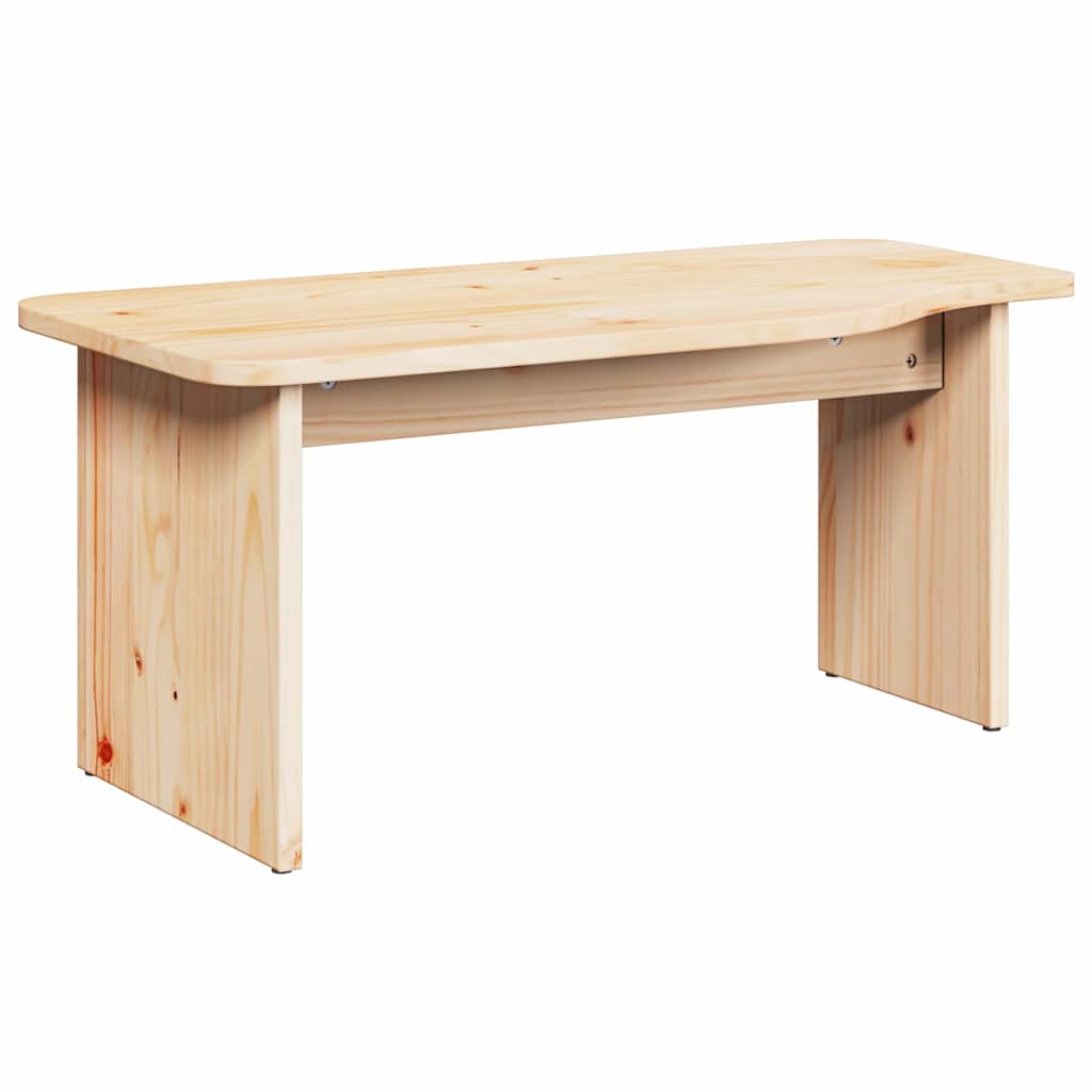 Kaffebord 2 pcs Naturlig 100 x 69 x 35.5 cm Massiv furu tre