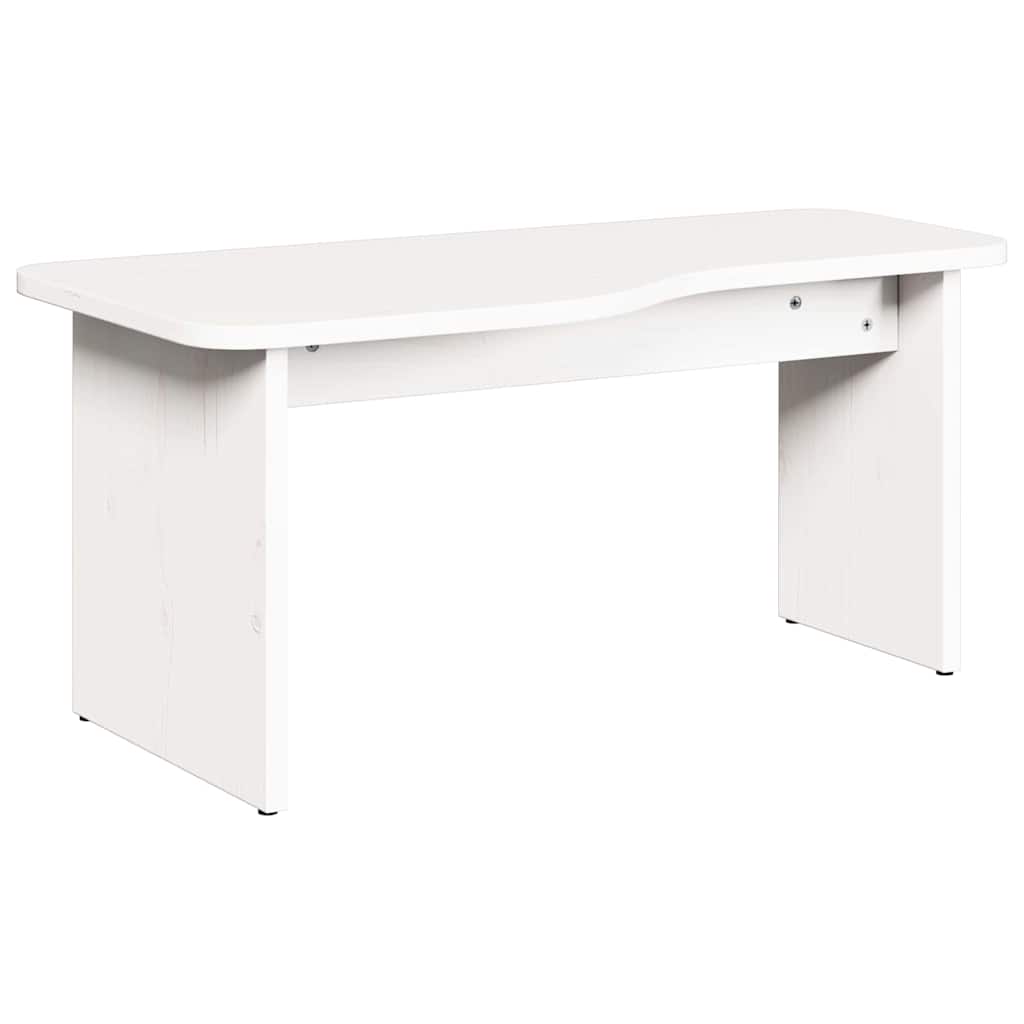 Kaffebord 2 pcs Hvit 100 x 69 x 35.5 cm Massiv furu tre