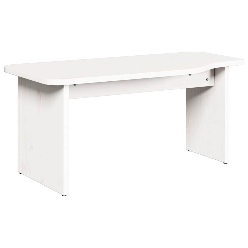 Kaffebord 2 pcs Hvit 100 x 69 x 35.5 cm Massiv furu tre