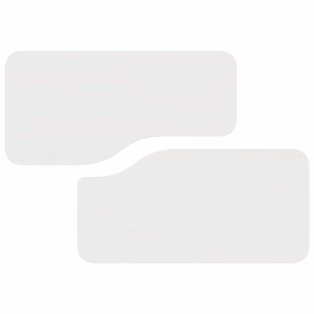 Kaffebord 2 pcs Hvit 100 x 69 x 35.5 cm Massiv furu tre