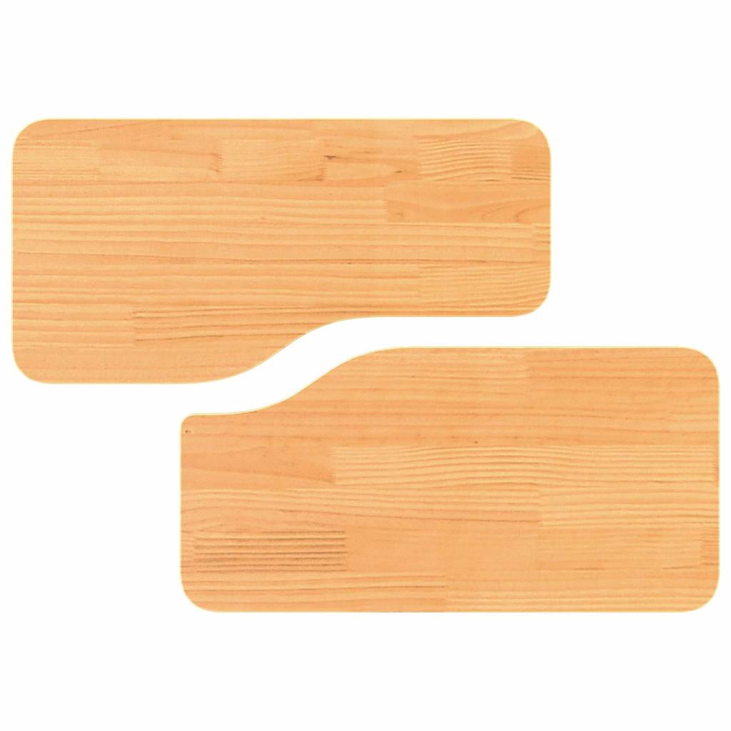 Kaffebord 2 pcs Voksbrun 100 x 69 x 35.5 cm Massiv furu tre