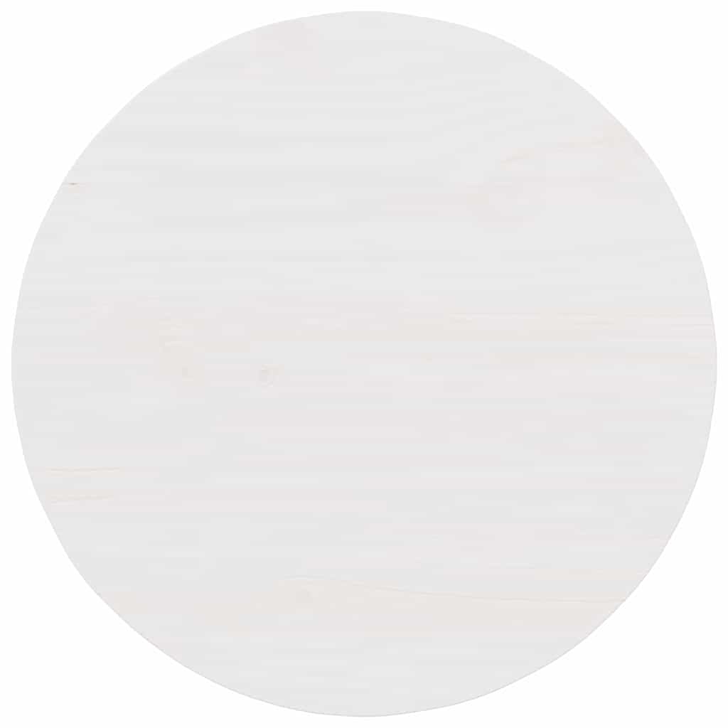 Kaffebord Hvit 50 x 50 x 35 cm Massiv furu tre