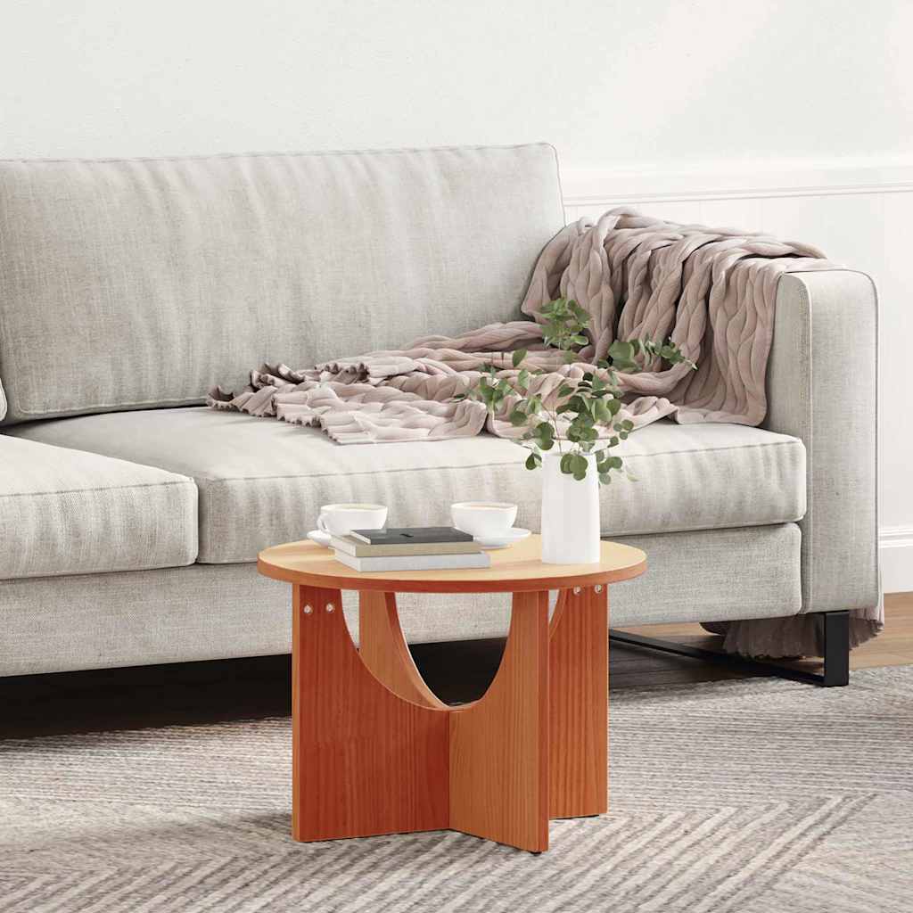 Kaffebord Brun 50 x 50 x 35 cm Massiv furu tre