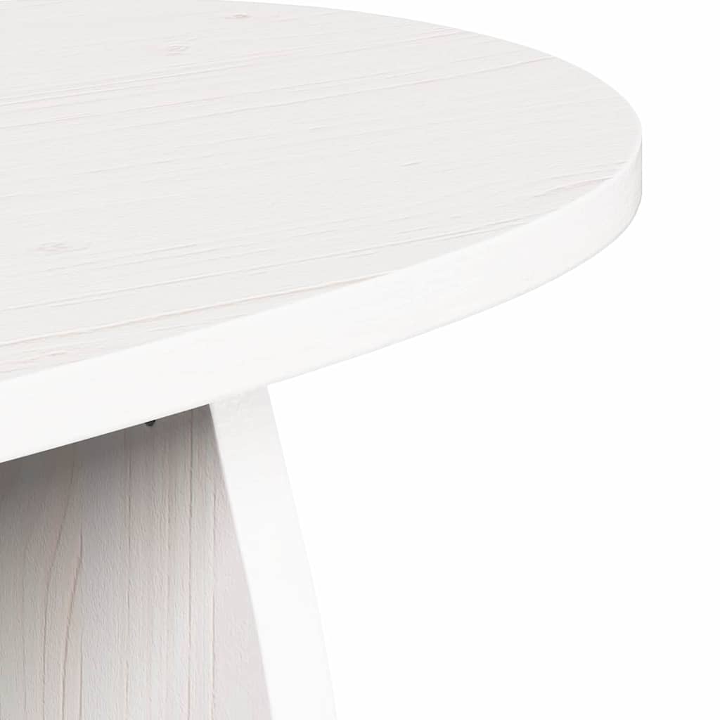 Kaffebord Hvit 80 x 40 x 35 cm Massiv furu tre