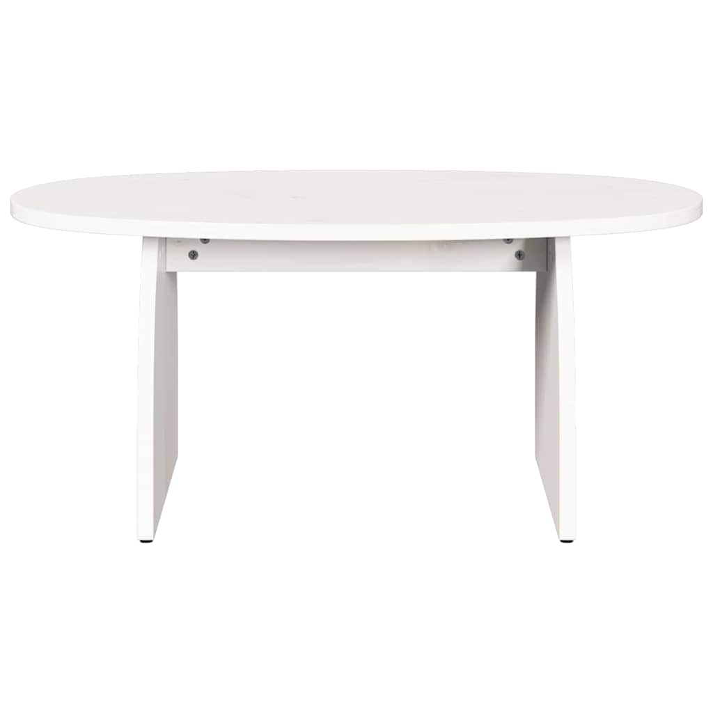Kaffebord Hvit 80 x 40 x 35 cm Massiv furu tre