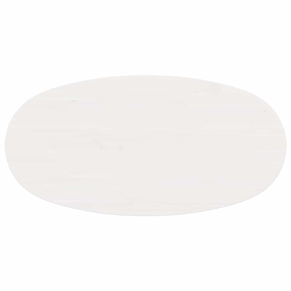 Kaffebord Hvit 80 x 40 x 35 cm Massiv furu tre