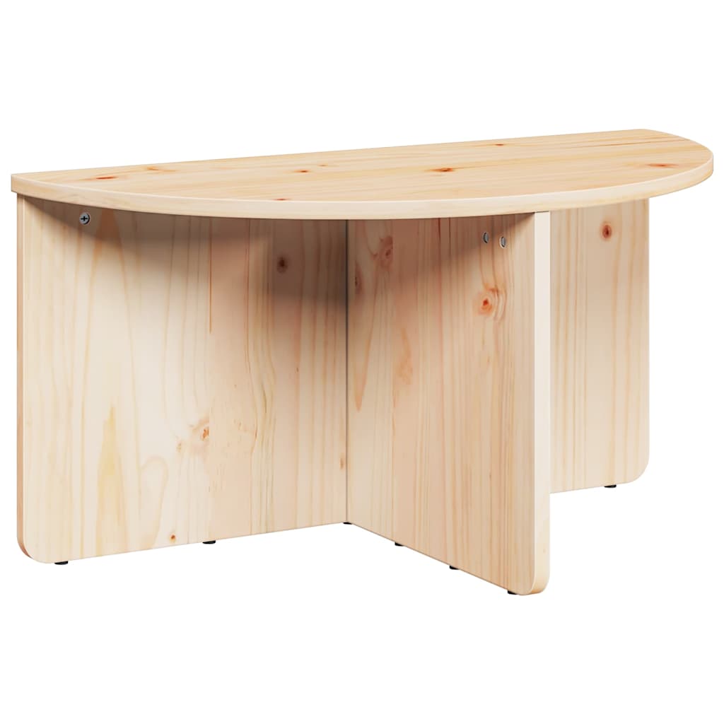 Kaffebord 2 pcs Naturlig 79 x 39.5 x 40 cm Massiv furu tre