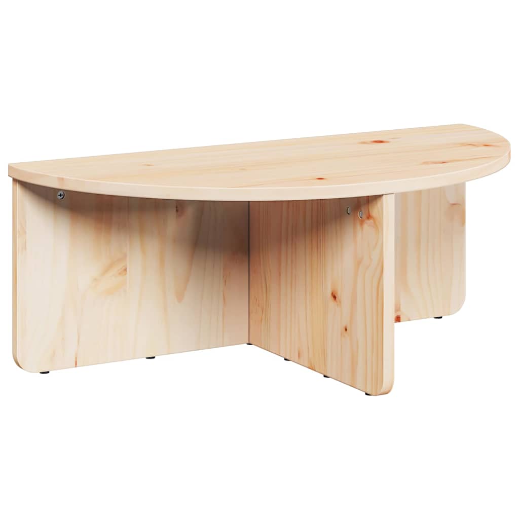 Kaffebord 2 pcs Naturlig 79 x 39.5 x 40 cm Massiv furu tre