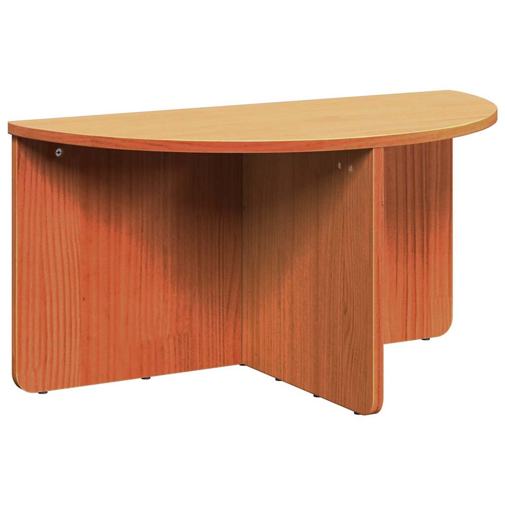 Kaffebord 2 pcs Voksbrun 79 x 39.5 x 40 cm Massiv furu tre