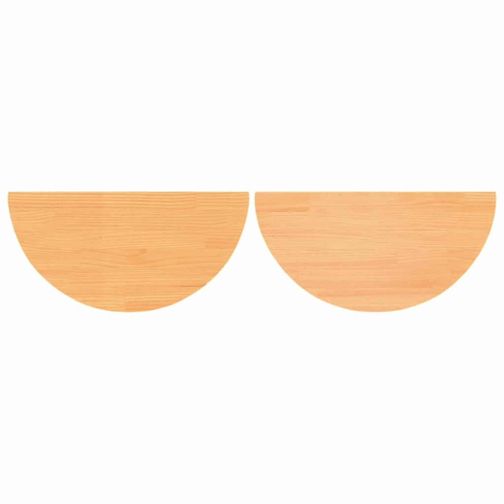 Kaffebord 2 pcs Voksbrun 79 x 39.5 x 40 cm Massiv furu tre