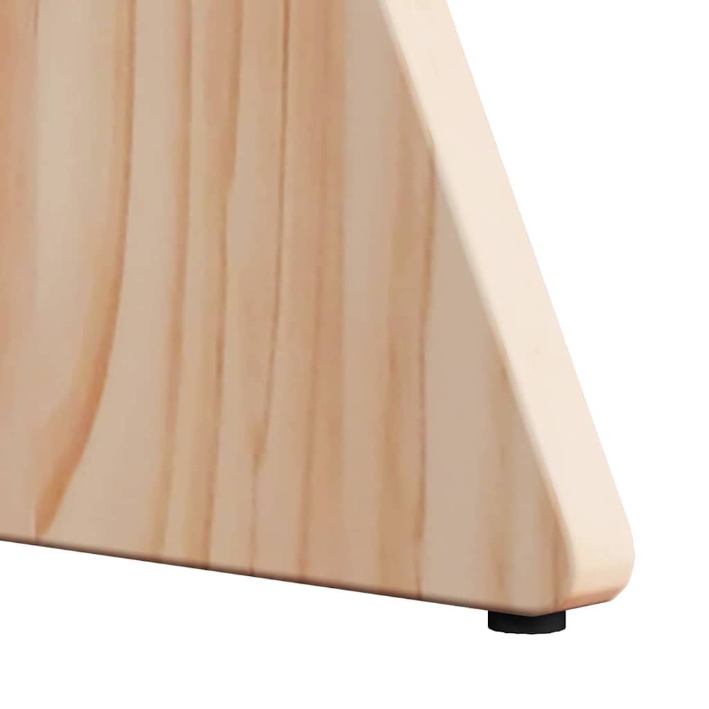 Kaffebord 3 pcs Naturlig 49 x 49 x 30 cm Massiv furu tre