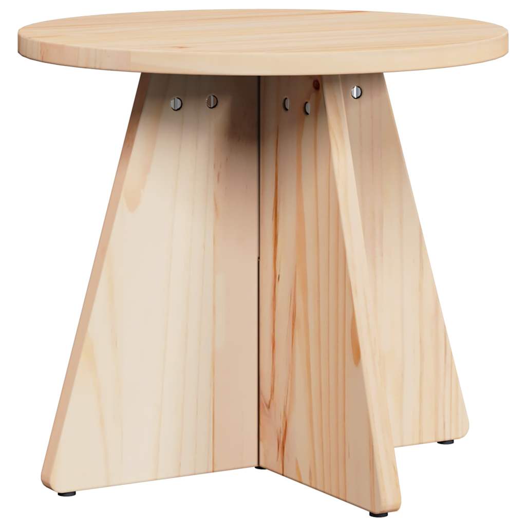 Kaffebord 3 pcs Naturlig 49 x 49 x 30 cm Massiv furu tre