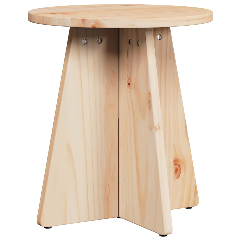 Kaffebord 3 pcs Naturlig 49 x 49 x 30 cm Massiv furu tre