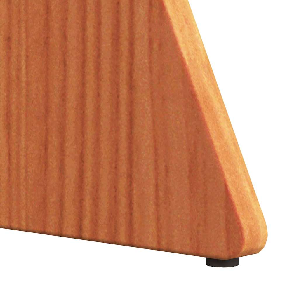 Kaffebord 3 pcs Vokset brun 49 x 49 x 30 cm Massiv furu tre