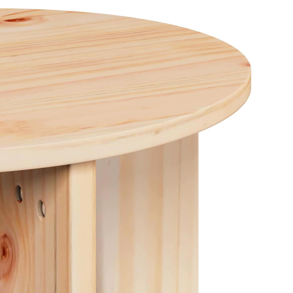 Kaffebord 2 pcs Naturlig 41,5 x 41,5 x 41 cm Massiv furu tre