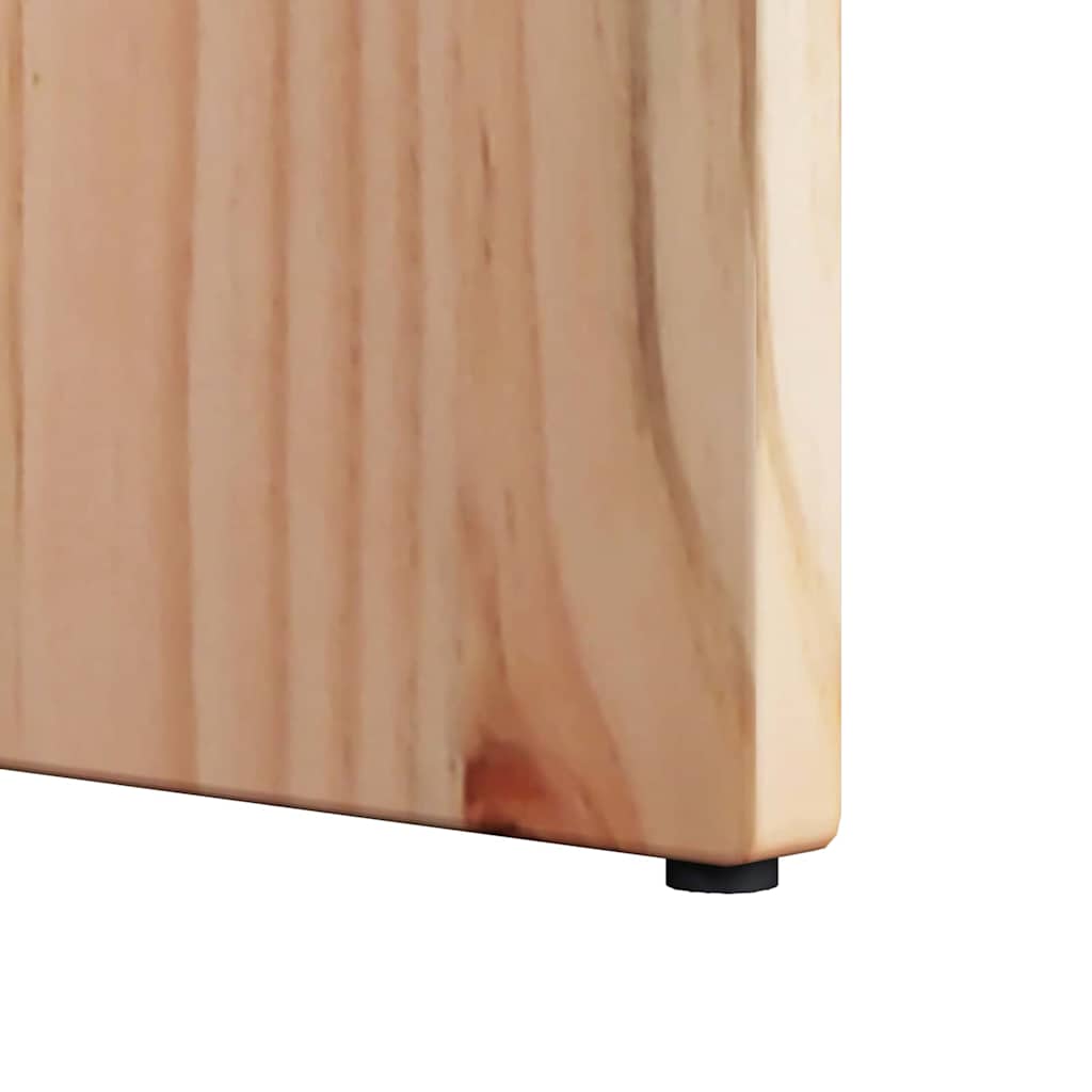 Kaffebord 2 pcs Naturlig 41,5 x 41,5 x 41 cm Massiv furu tre