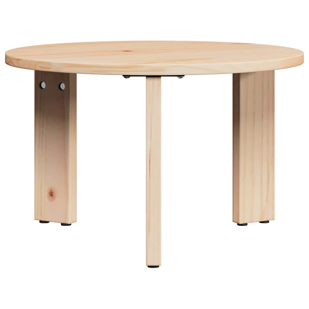 Kaffebord 3 pcs Naturlig 47,5 x 47,5 x 27 cm Massiv furu tre