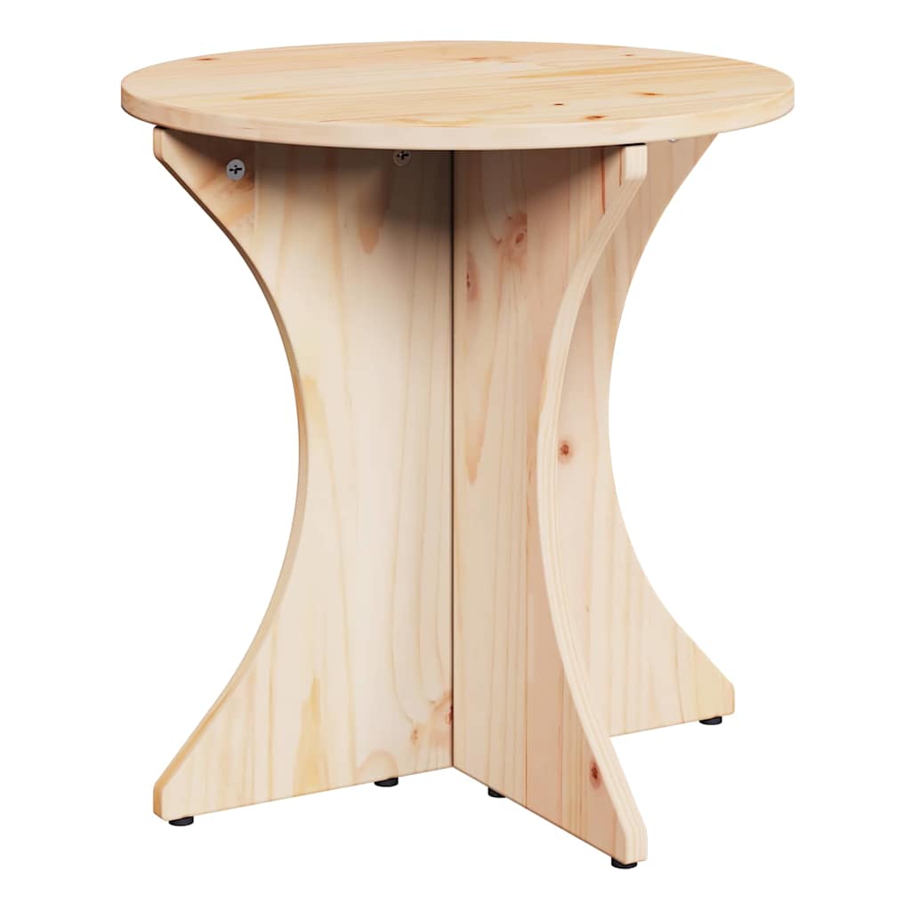Kaffebord 2 pcs Naturlig 46 x 46 x 47 cm Massiv furu tre