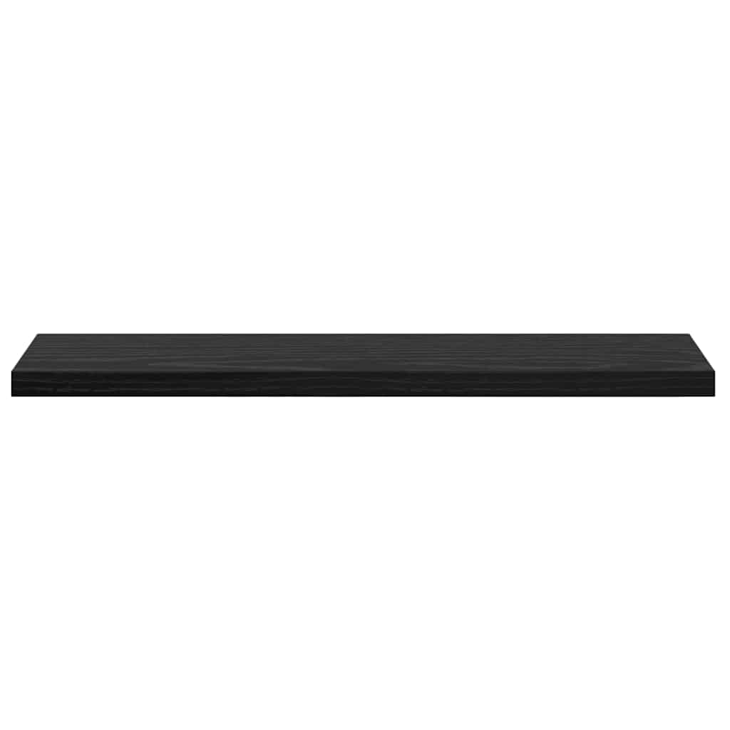 Bokhyllestplater 4 stk i Svart Eik, 40x10x1,5 cm, Laget av Tre