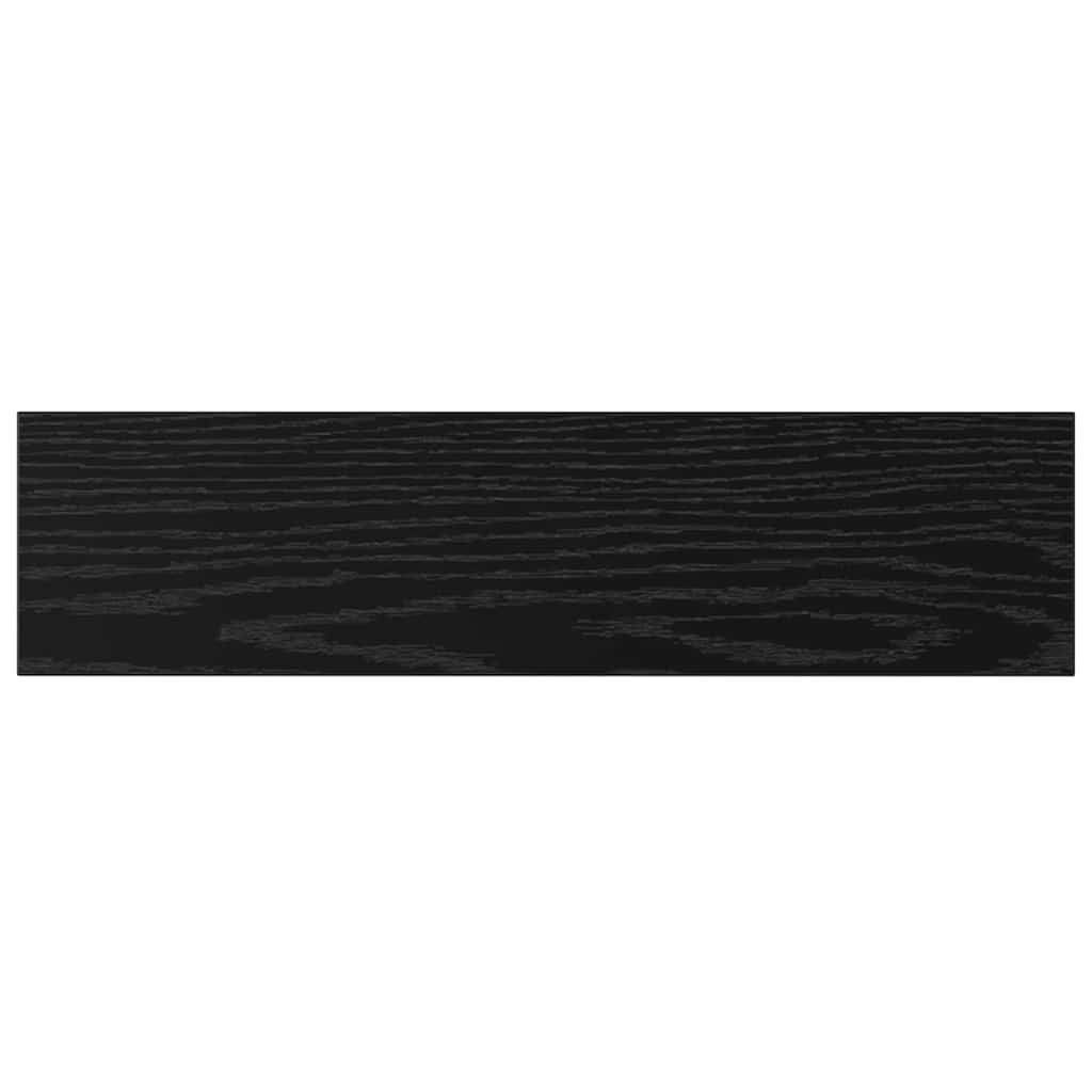 Bokhyllestplater 4 stk i Svart Eik, 40x10x1,5 cm, Laget av Tre