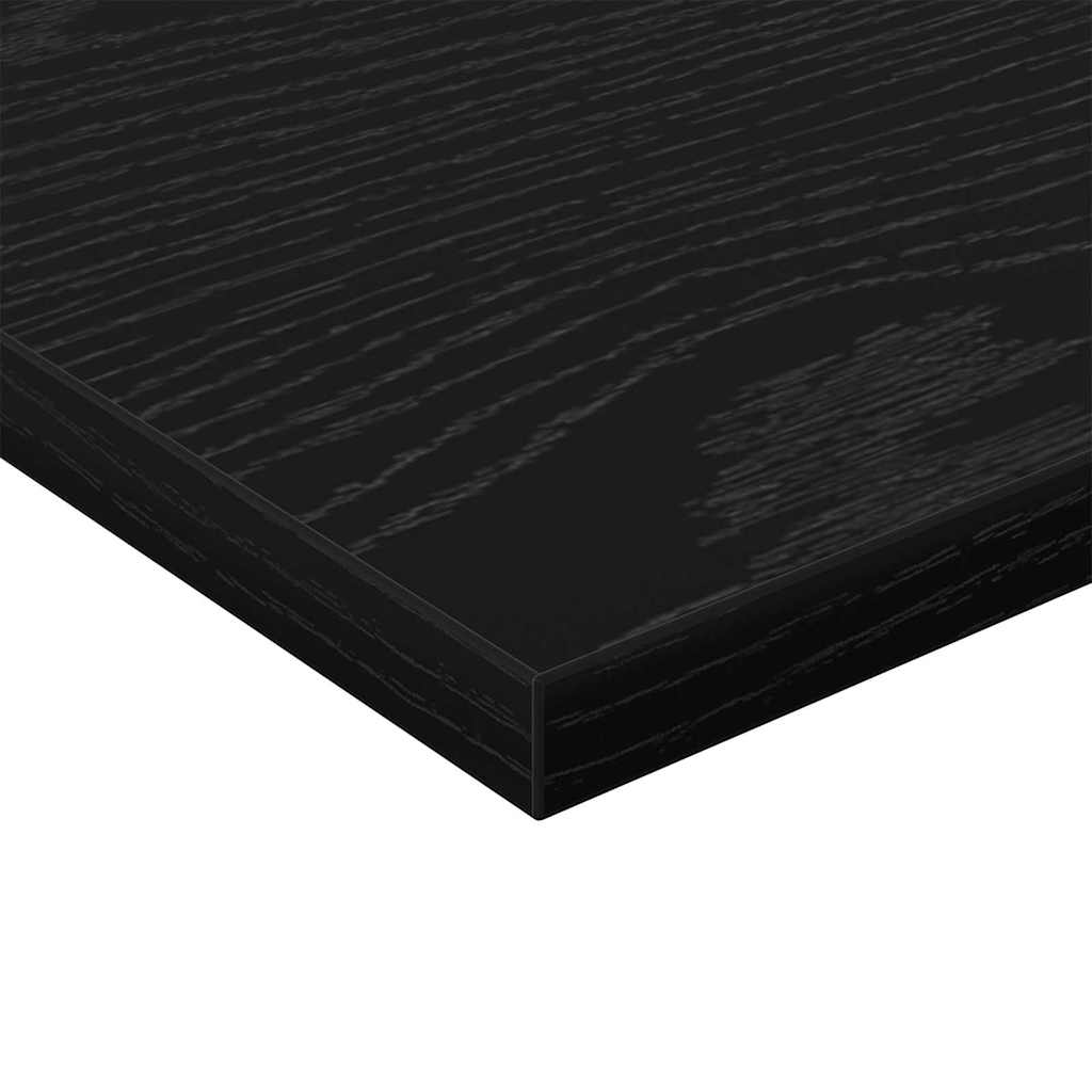 bokhyller - 4 stk i svart eik, 40x20x1.5 cm, laget av konstruert tre.