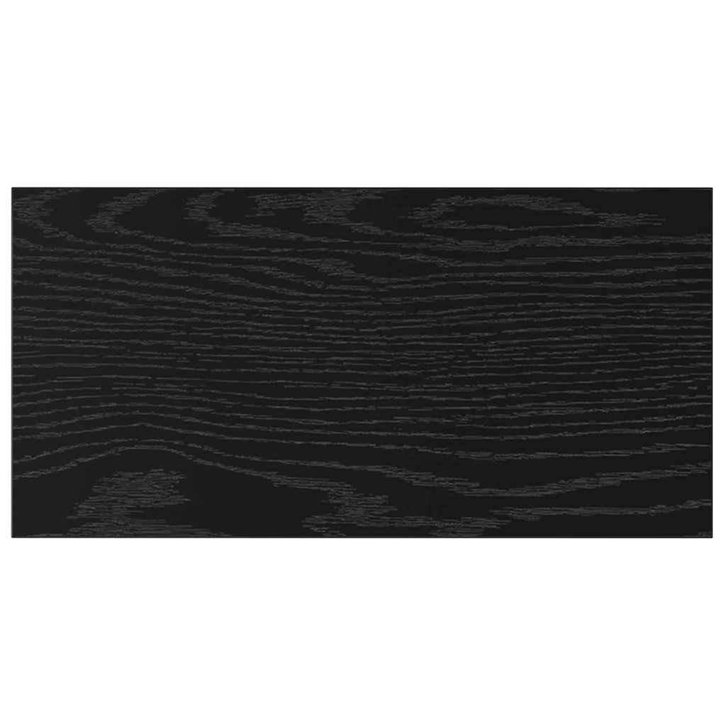 bokhyller - 4 stk i svart eik, 40x20x1.5 cm, laget av konstruert tre.