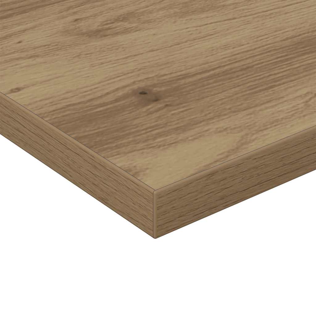 Bokhylleplater, 4 stk, Artisan Eik, 40x40x1,5 cm, Konstruert Tre