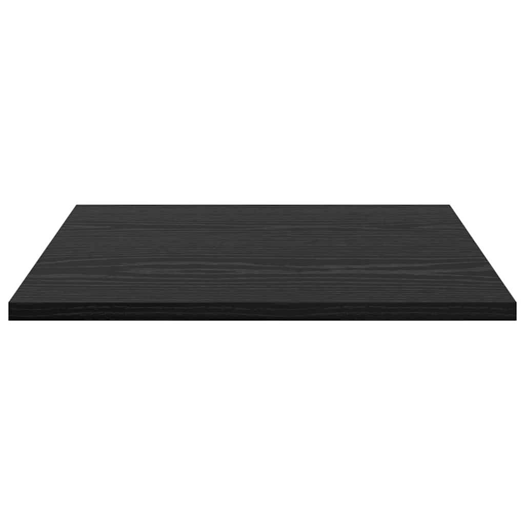 Bokhyller - 4 stk, svart eik, 40x40x1.5 cm, laget av konstruert tre.