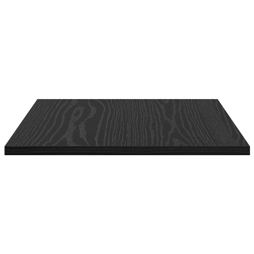 Bokhyller - 4 stk, svart eik, 40x40x1.5 cm, laget av konstruert tre.